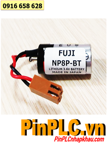 FUJI NP8P-BT; Pin nuôi nguồn FUJI PLC NP1PS NP8P-BT lithium 3.6v chính hãng _Xuất xứ NHẬT 